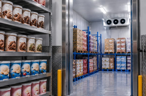 Frozen dessert storage 